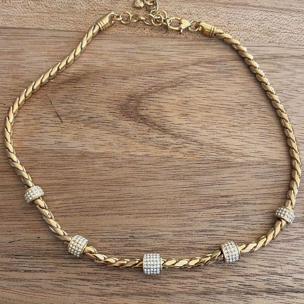 NWOT Brighton Meridian with crystal stones chain necklace